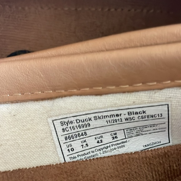 Chooka duck skimmer black size 10 great condition - Picture 3 of 7